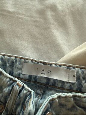 IRO Women's Light Blue High-Rise Denim Jeans